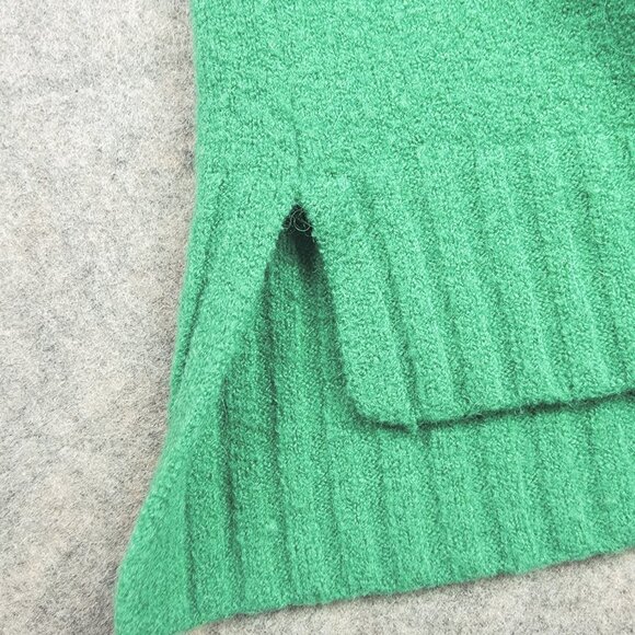 J Crew Sweater Womens Small Green Pullover Merino Wool Alpaca Blend Crewneck - Picture 5 of 11